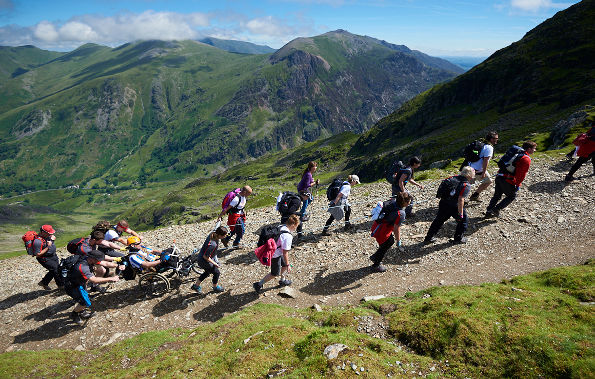 Walking up Mount Snowdon