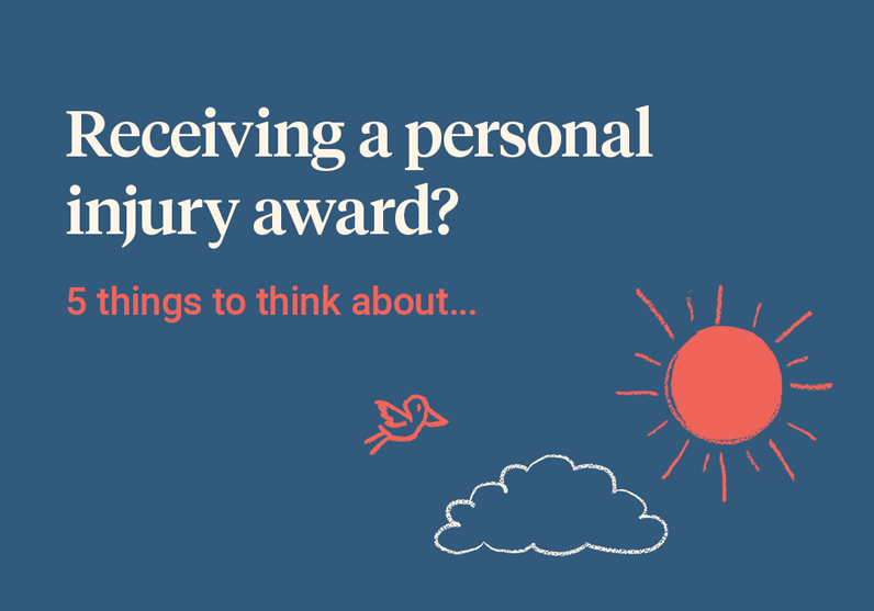 Receiving a personal injury award