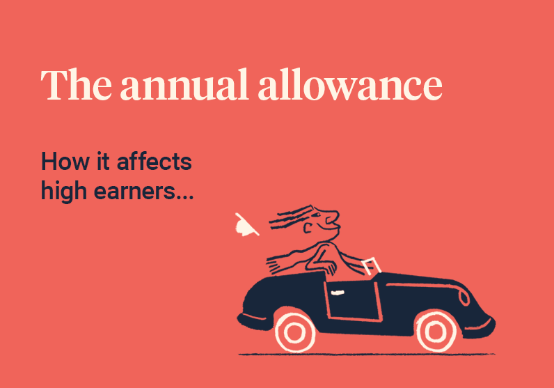 What is the annual allowance and how does it affect high earners?