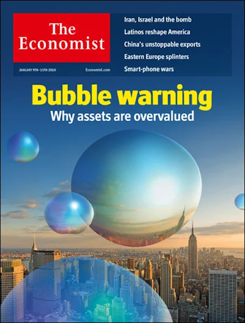 economist bubble warning copy